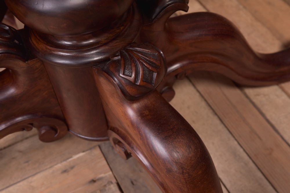 Stunning 19th Century Rosewood Snap top dining table View XI