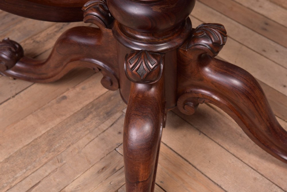 Stunning 19th Century Rosewood Snap top dining table View XII