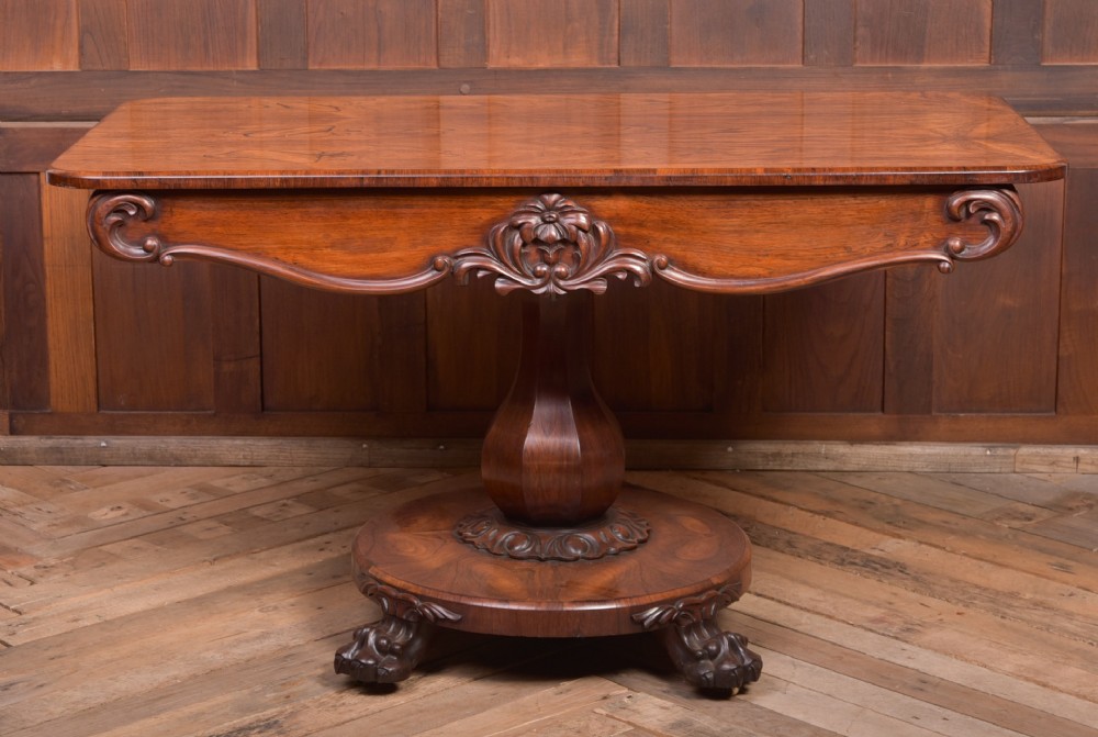 William IV Rosewood library table