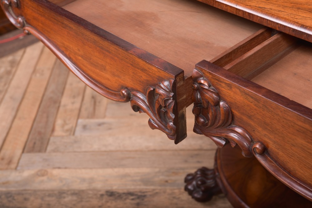 William IV Rosewood library table View VII