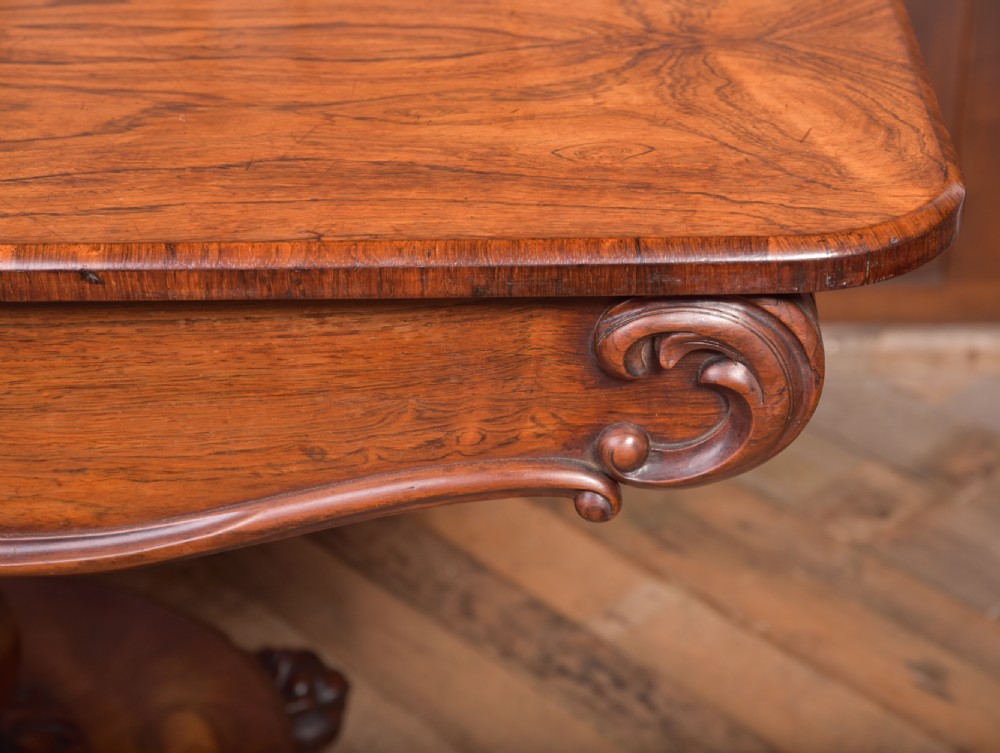 William IV Rosewood library table View XI