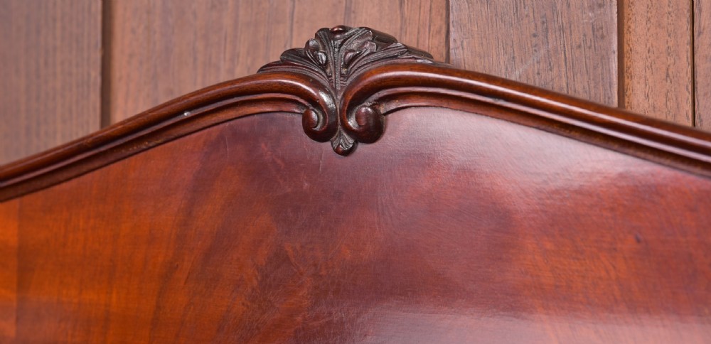 Quality Edwardian Mahogany bow fronted side cabinet View V