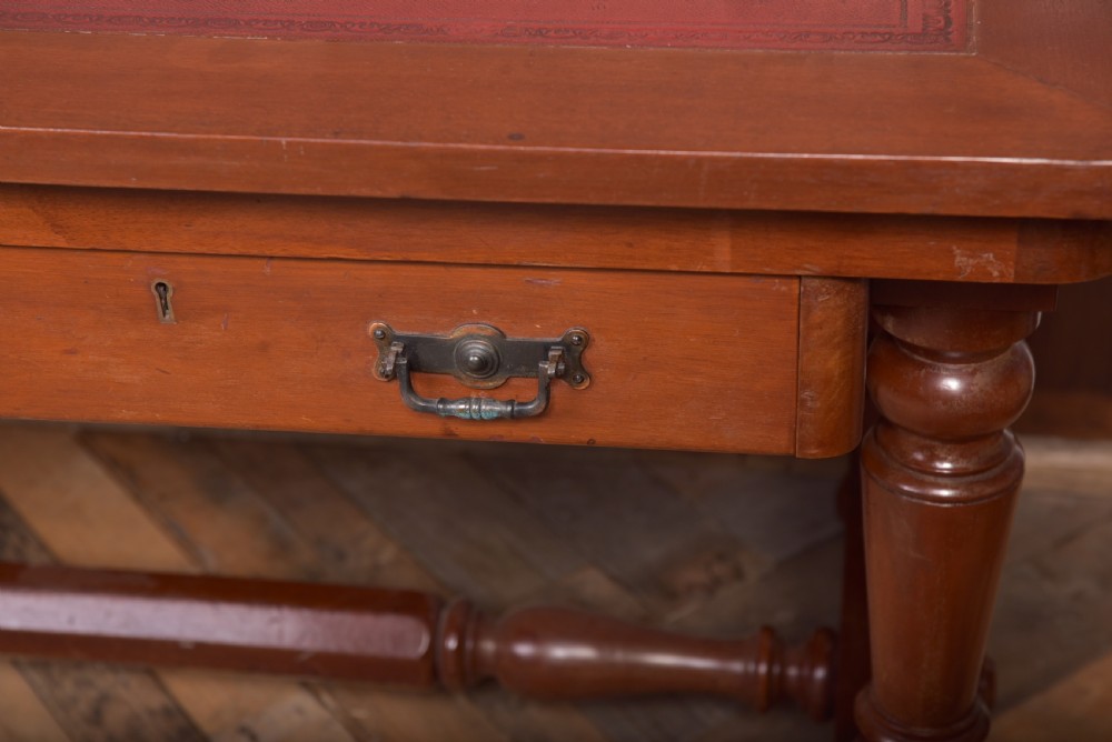 Oversized 19th Century Mahogany Library table View II