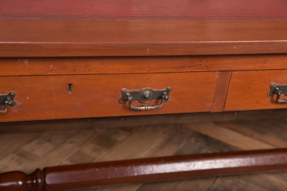Oversized 19th Century Mahogany Library table View IV