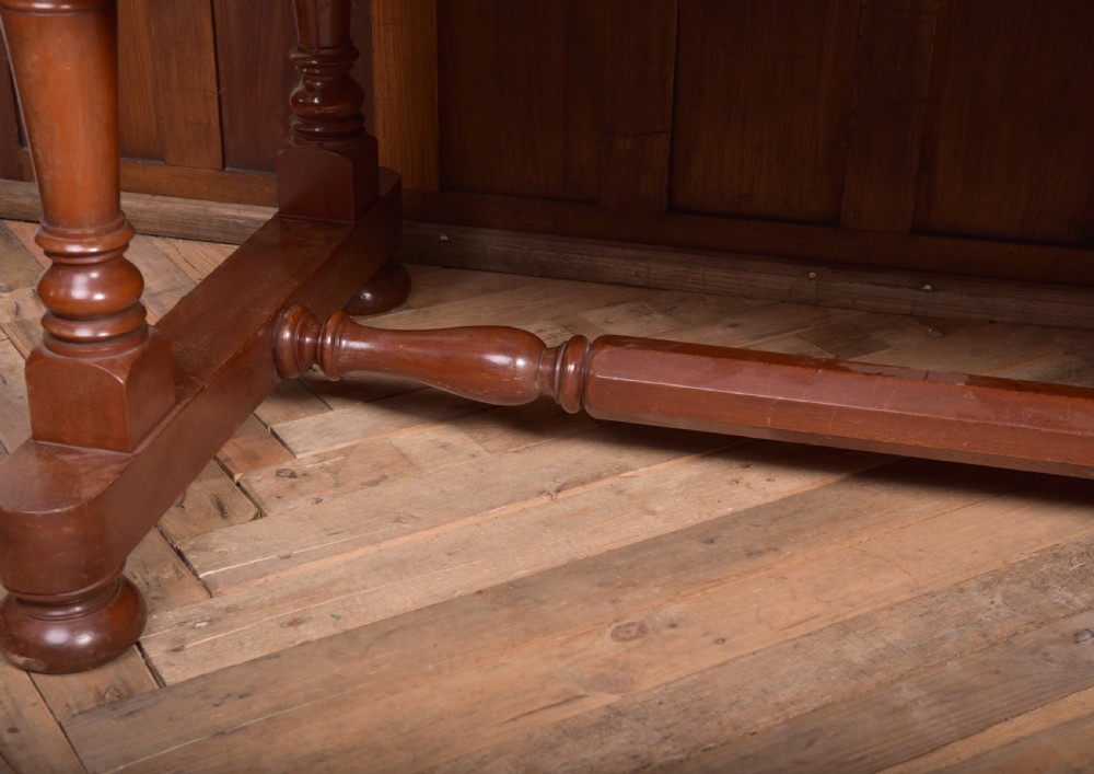 Oversized 19th Century Mahogany Library table View XX