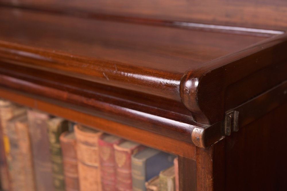 Edwardian Mahogany Globe Wernicke sectional Bookcase  View IV