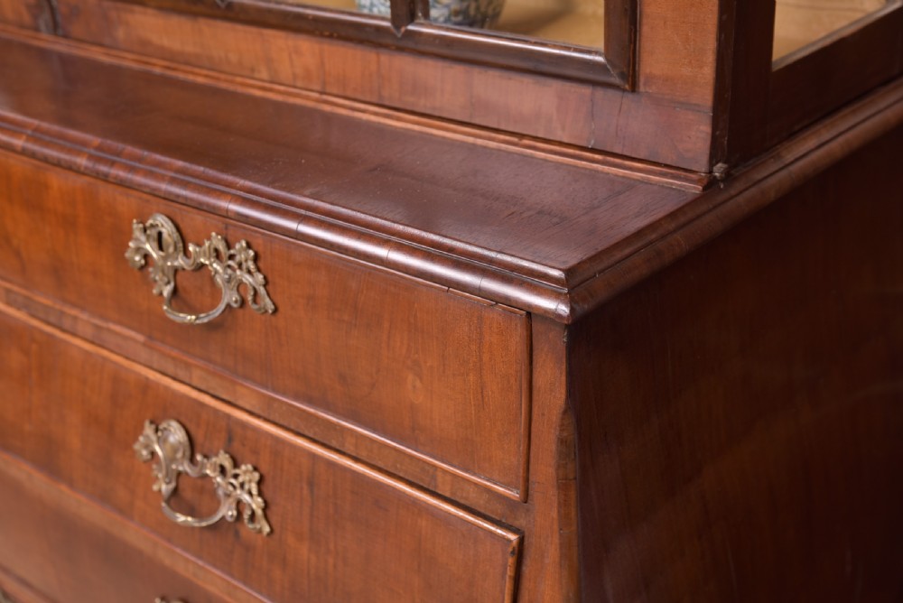 19th Century Walnut Dutch Bombe Display cabinet  View VIII