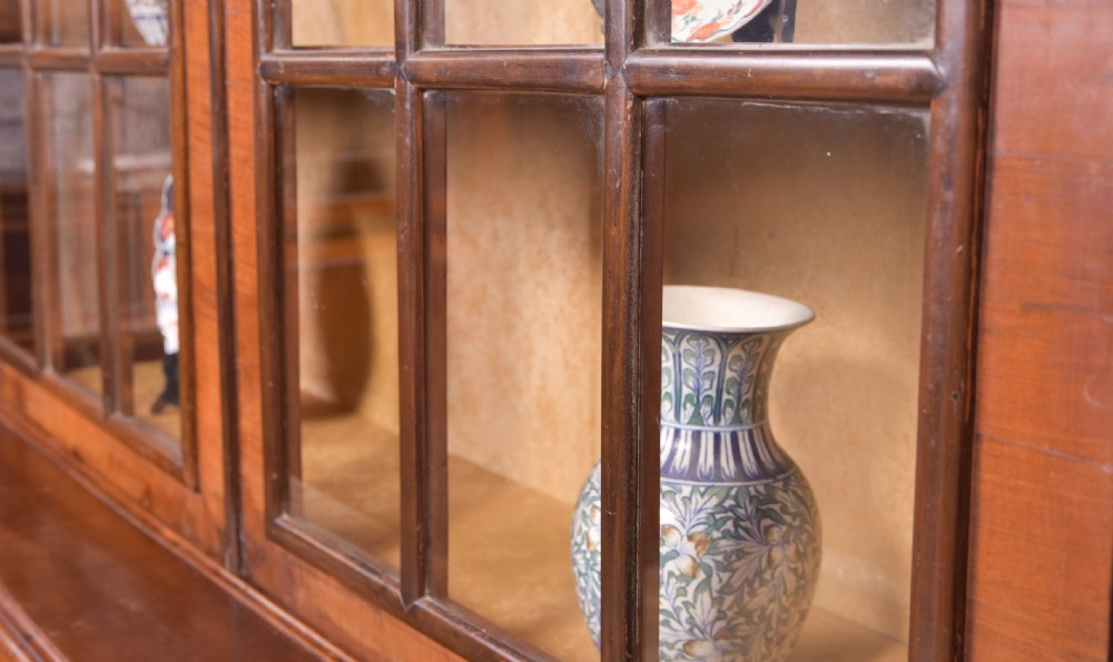 19th Century Walnut Dutch Bombe Display cabinet  View XI