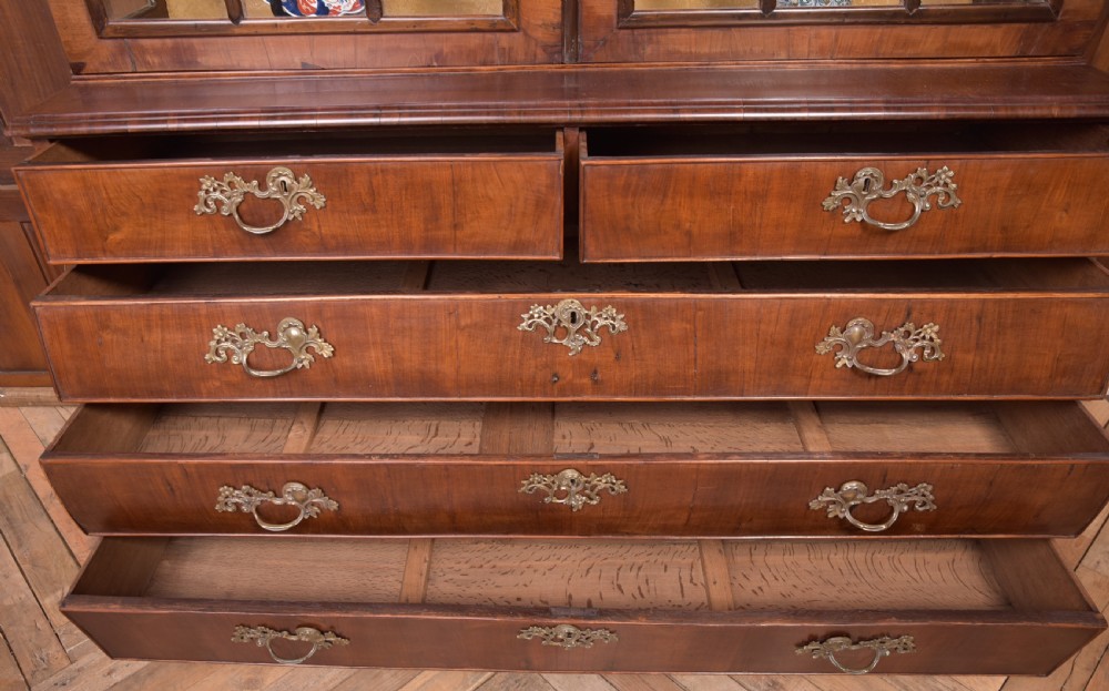 19th Century Walnut Dutch Bombe Display cabinet  View XV