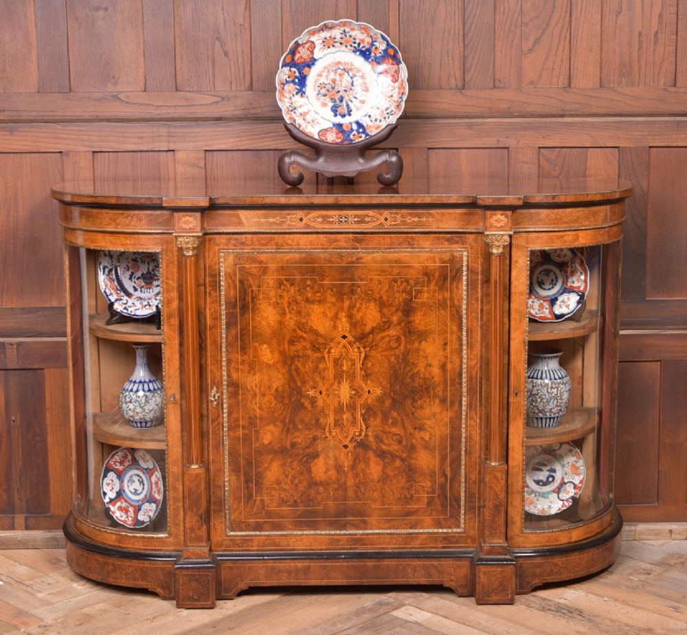 Fantastic Quality Victorian Burr Walnut Credenza 