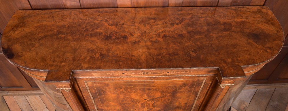 Fantastic Quality Victorian Burr Walnut Credenza  View XXII
