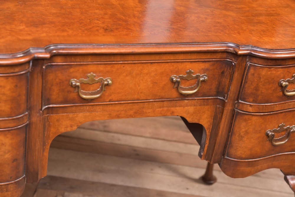 Quality Edwardian Walnut Writing desk  View VI