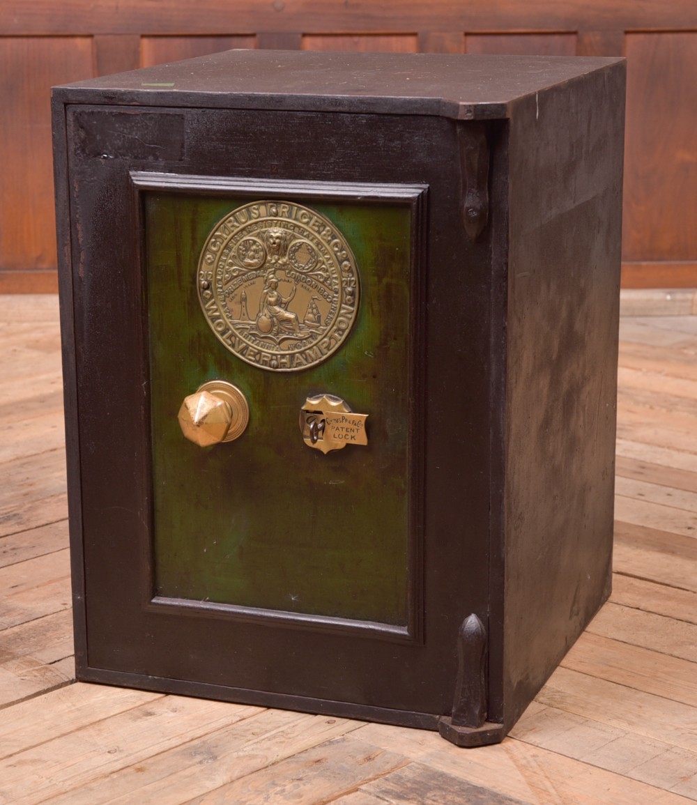 Neat Edwardian steel safe 