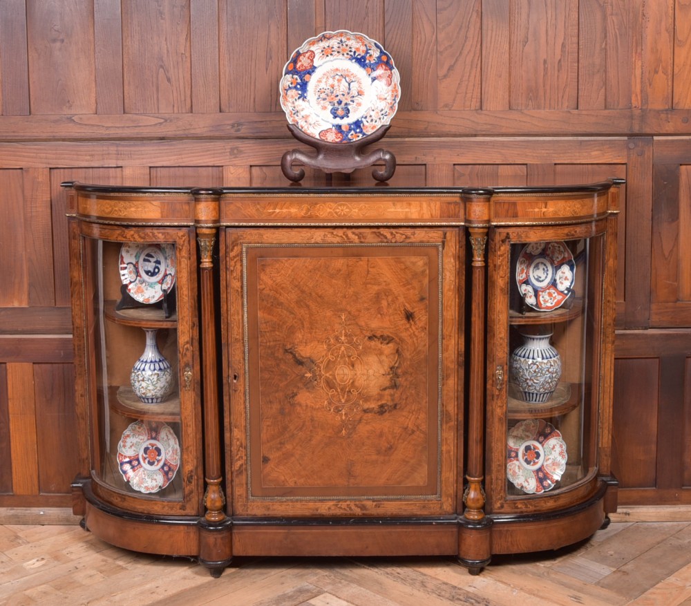 Fantastic Victorian inlaid Burr Walnut Credenza 