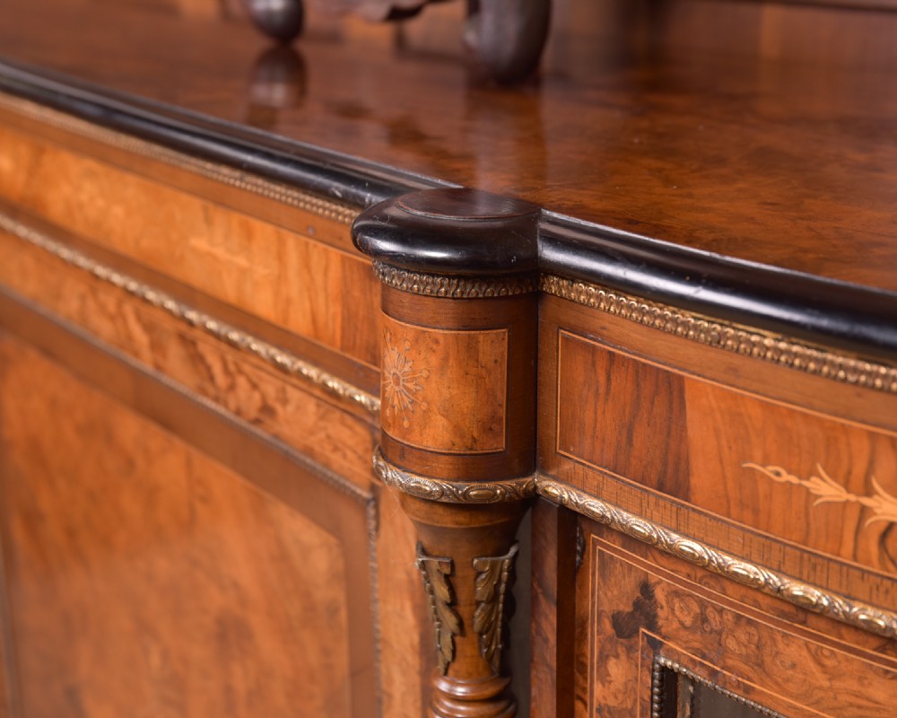 Fantastic Victorian inlaid Burr Walnut Credenza  View VII