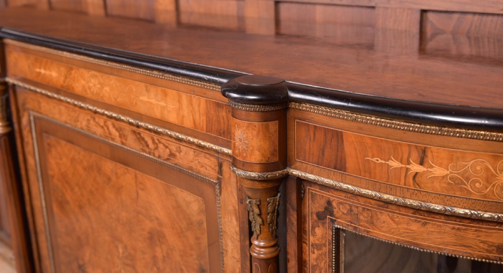 Fantastic Victorian inlaid Burr Walnut Credenza  View XIII