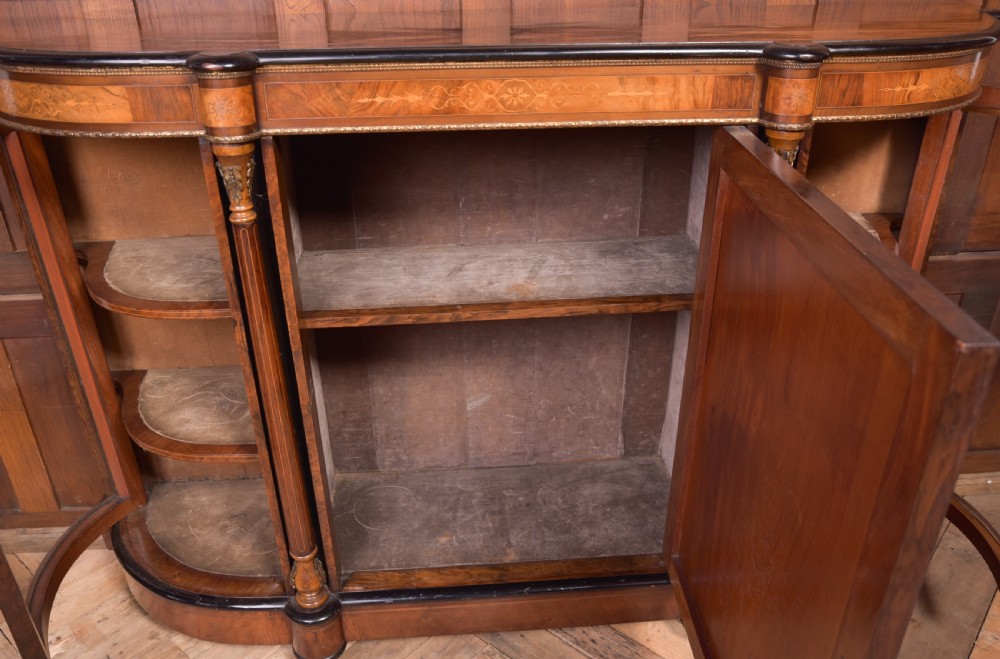 Fantastic Victorian inlaid Burr Walnut Credenza  View XVII