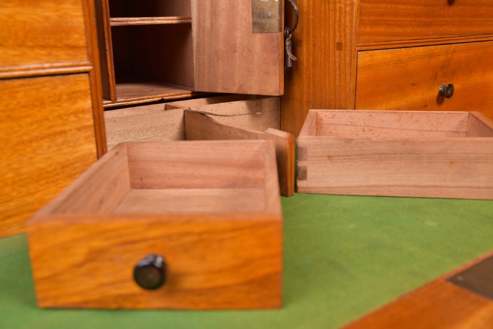 Fantastic 19th Century Camphor wood 3 part Campaign Chest  View XVIII