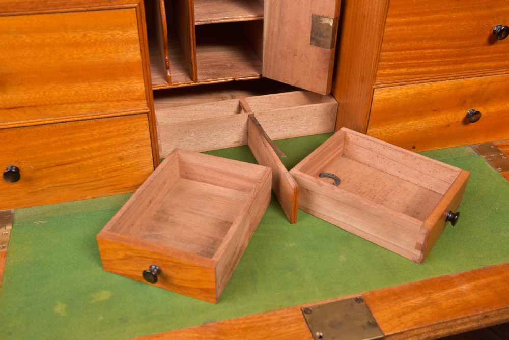 Fantastic 19th Century Camphor wood 3 part Campaign Chest  View XIX