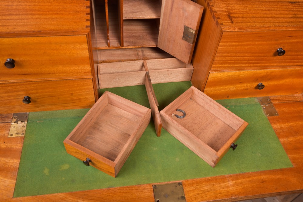 Fantastic 19th Century Camphor wood 3 part Campaign Chest  View XX