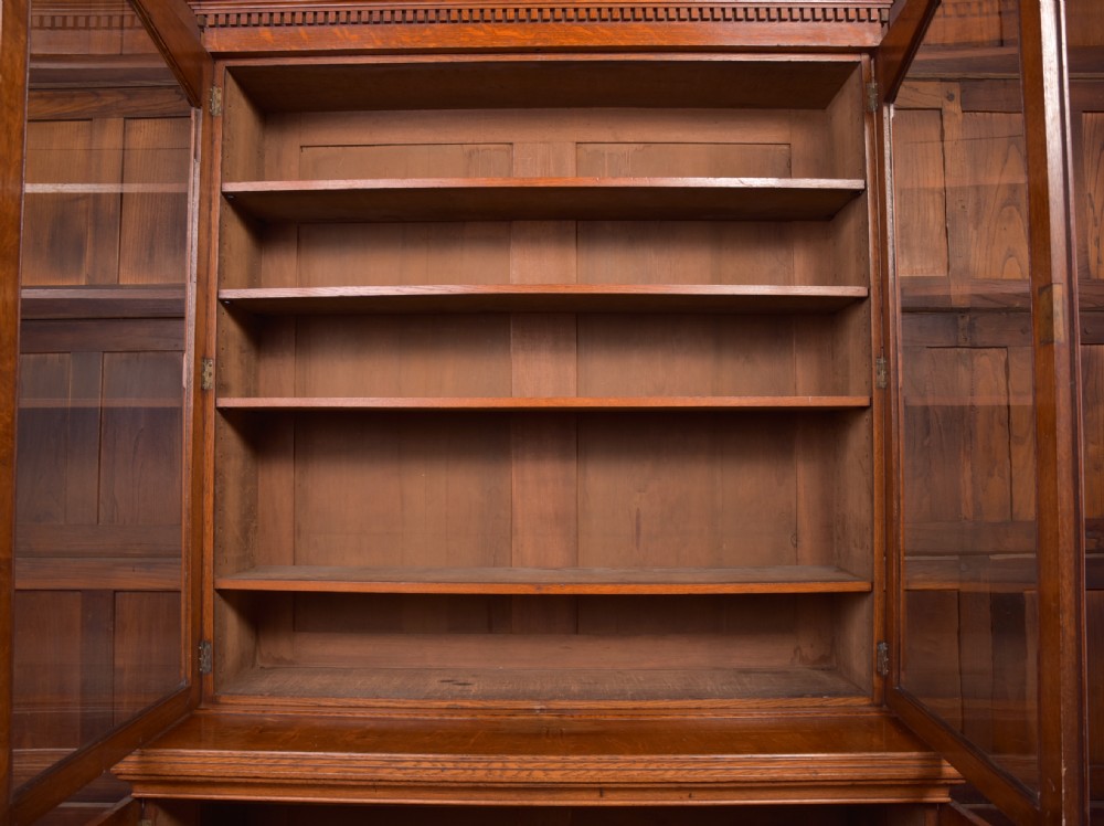 Victorian Oak Bookcase  View XIV