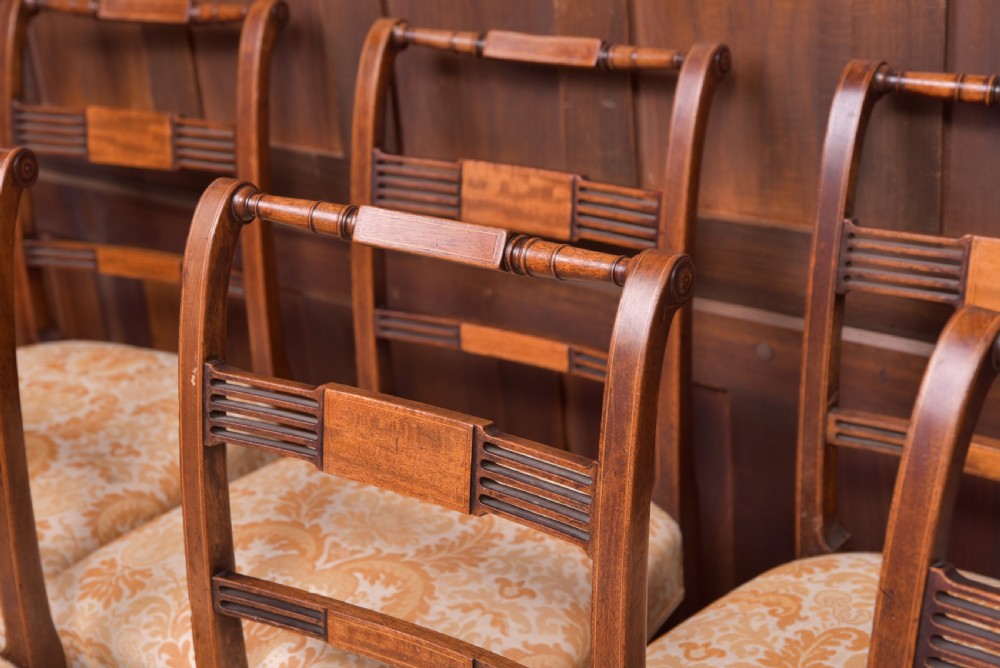 Set of 9 Mahogany Regency Dining Chairs View IV
