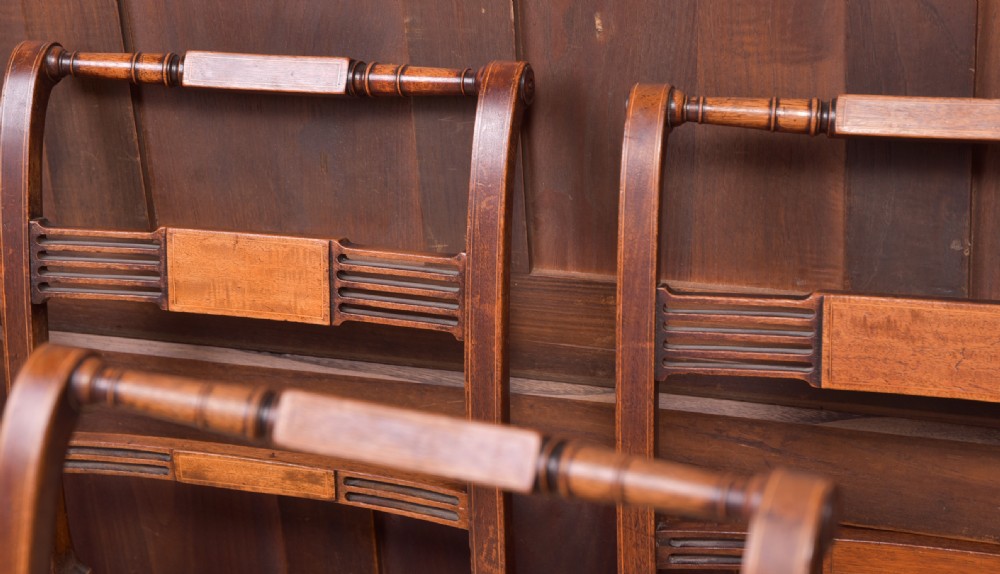 Set of 9 Mahogany Regency Dining Chairs View VI