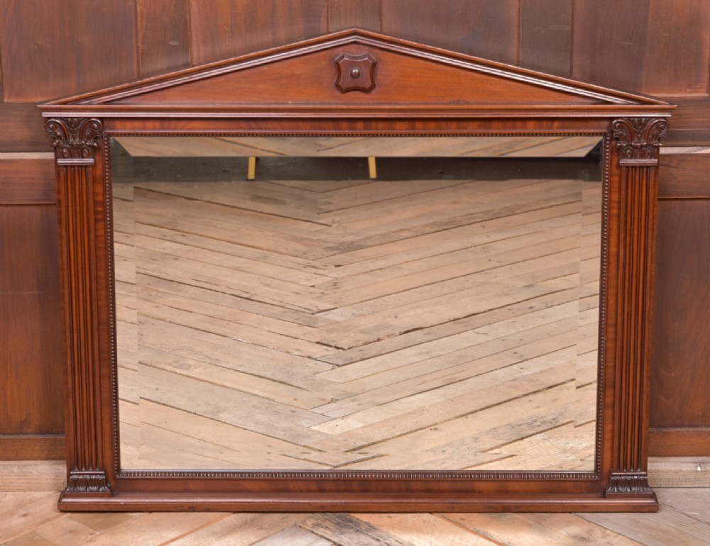 Edwardian Mahogany over mantle mirror