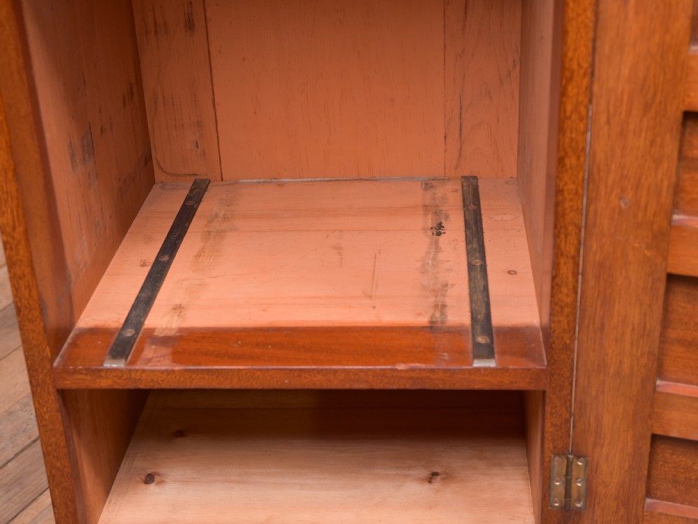 Edwardian inlaid Mahogany Safe Cabinet  View XI