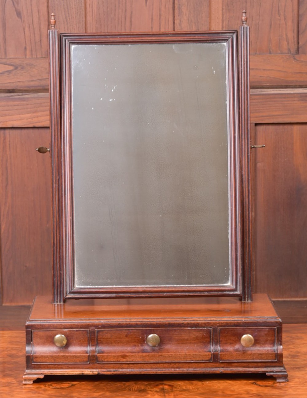 Georgian Mahogany cheval dressing mirror