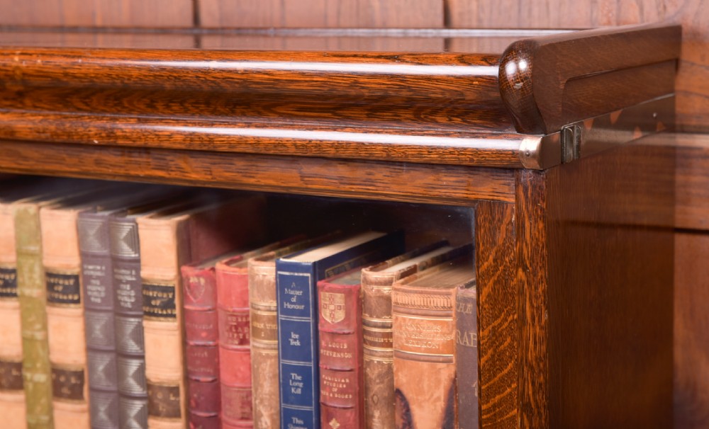 Oak Globe Wernicke Sectional bookcase  View XII
