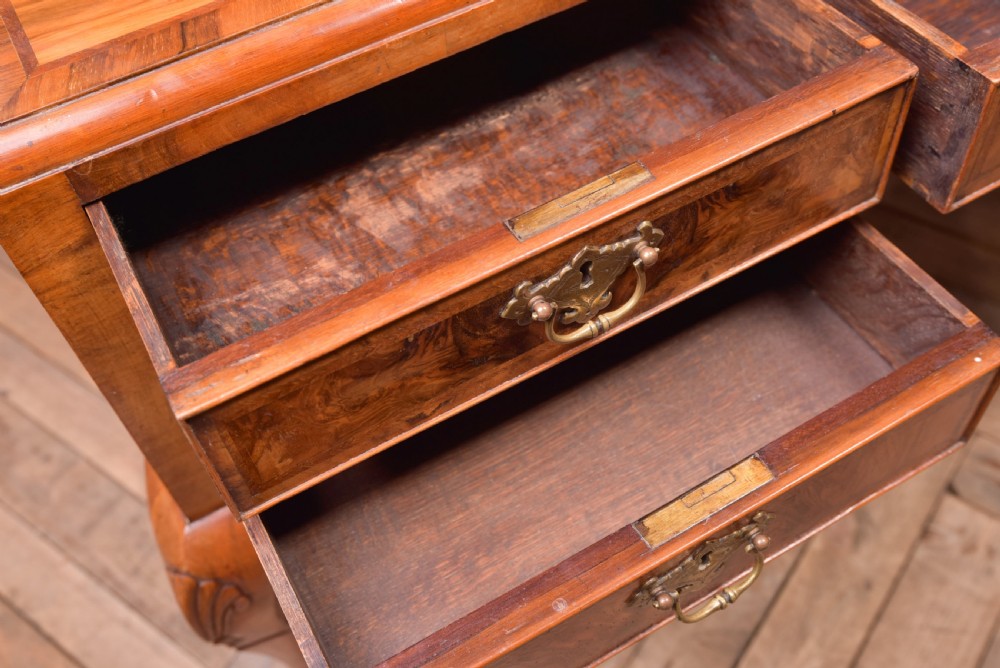 Edwardian Figured Walnut Writing Desk  View IX