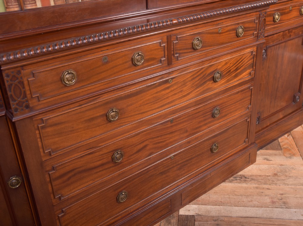 Outstanding Quality 19th Century Mahogany  Break fronted bookcase  View VIII