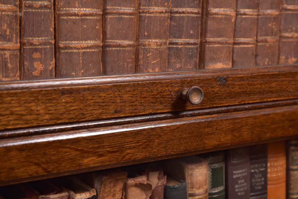 Barristers Oak Sectional Bookcase  View III