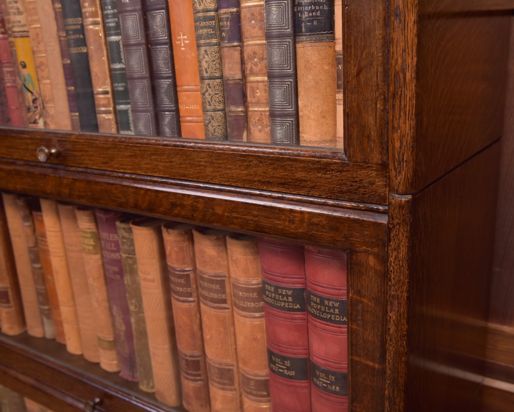 Barristers Oak Sectional Bookcase  View IX