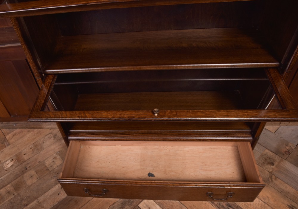 Barristers Oak Sectional Bookcase  View XVI