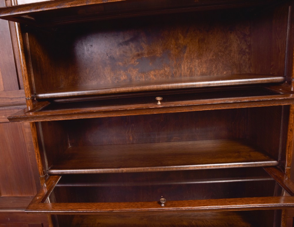 Barristers Oak Sectional Bookcase  View XVII