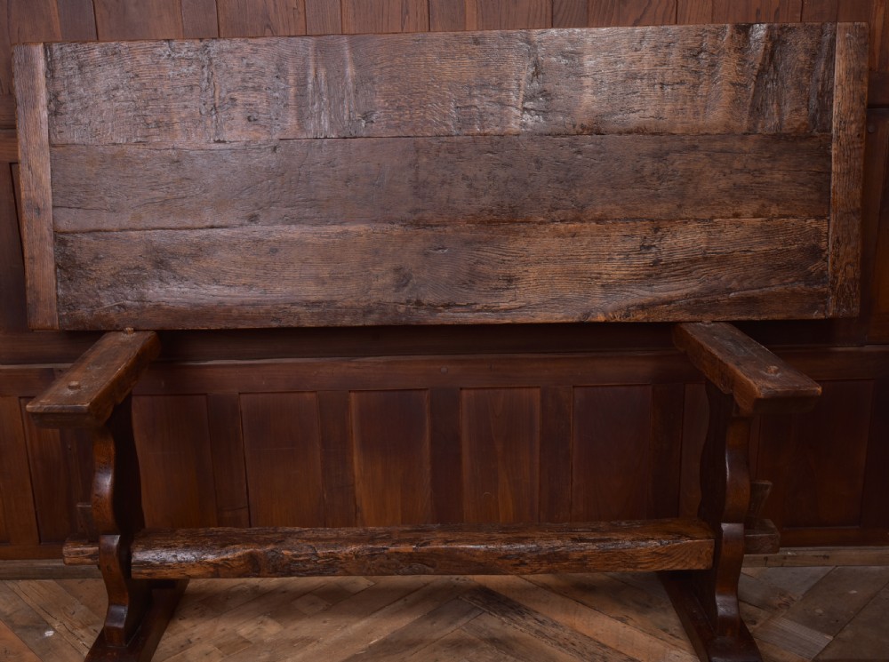 Fantastic 18th Century Oak Refectory table   View XIX