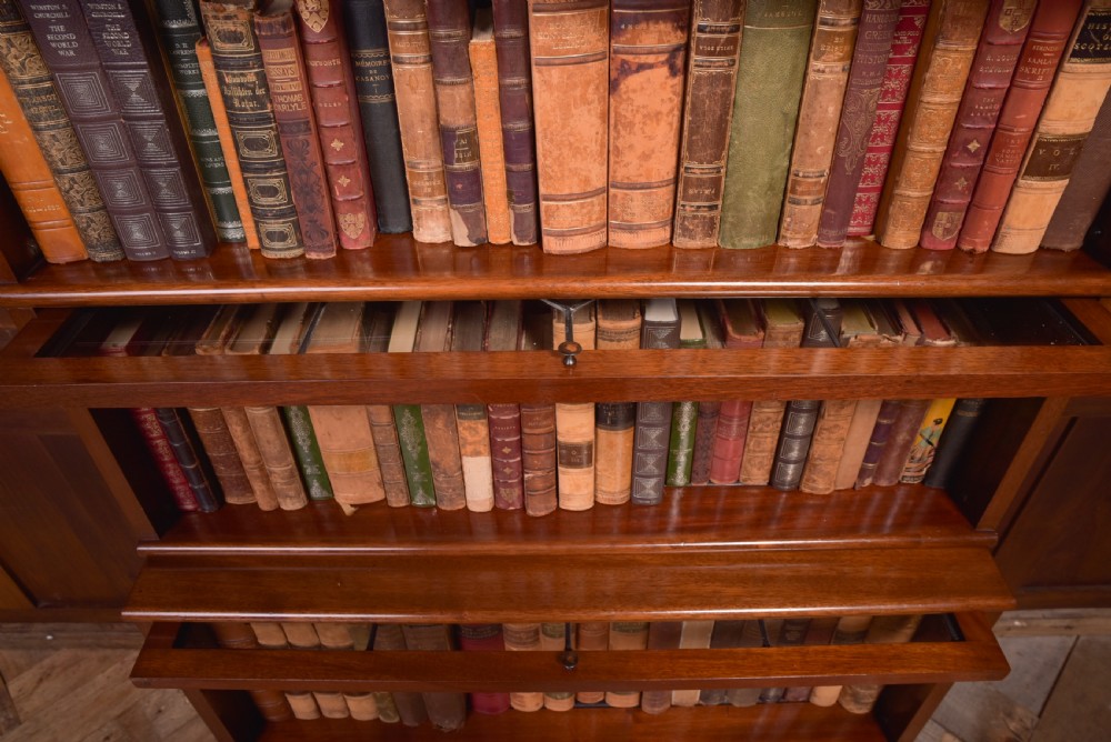 Unusual Mahogany Scottish Sectional bookcase  View X