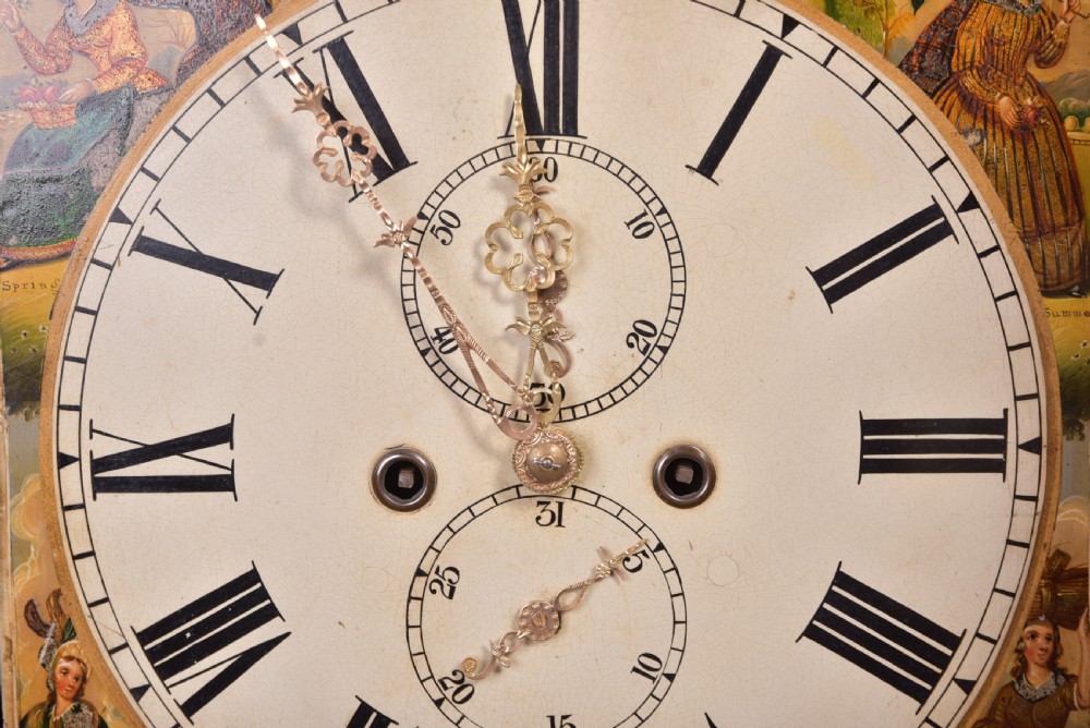 19th Century Mahogany Scottish 8 day longcase clock  View VIII