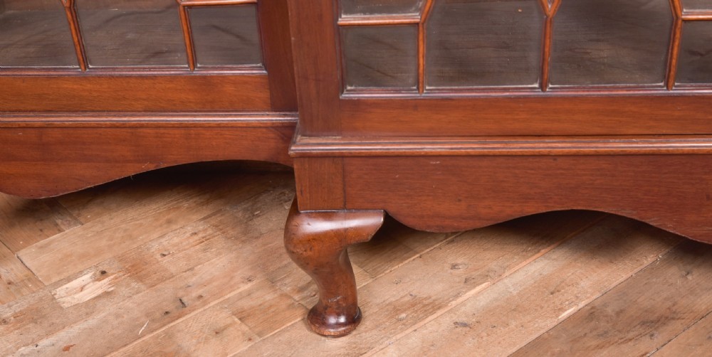 Edwardian 4 door Break fronted bookcase  View III
