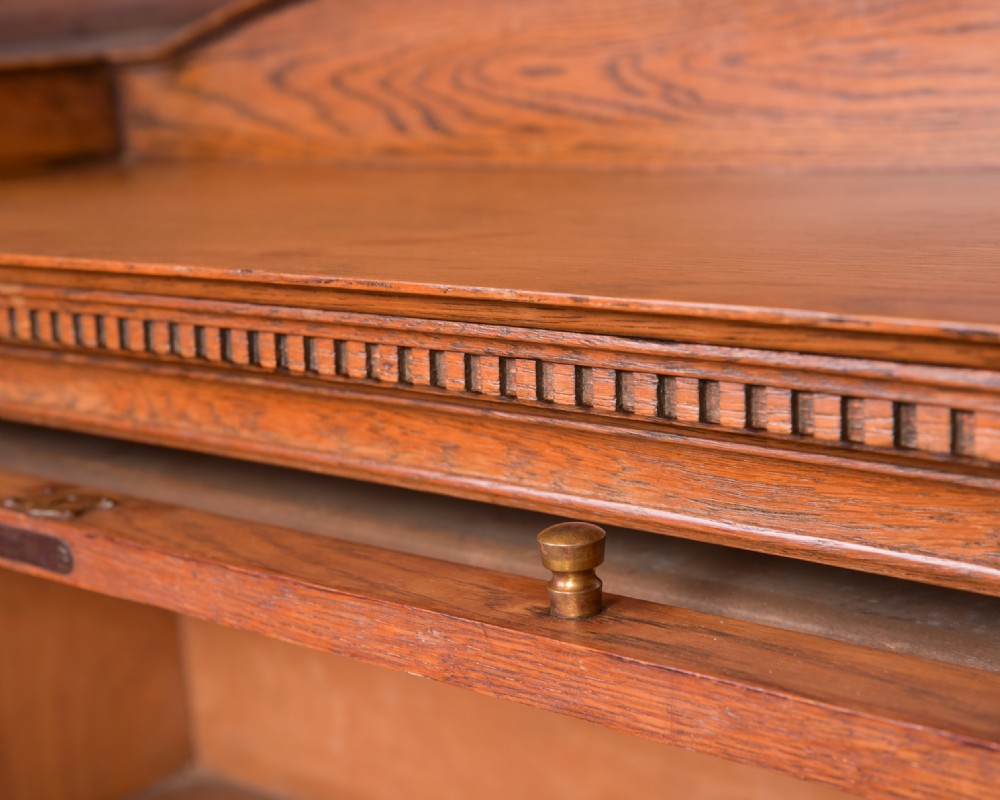 Edwardian Barrister Oak Lebus Sectional bookcase  View XX