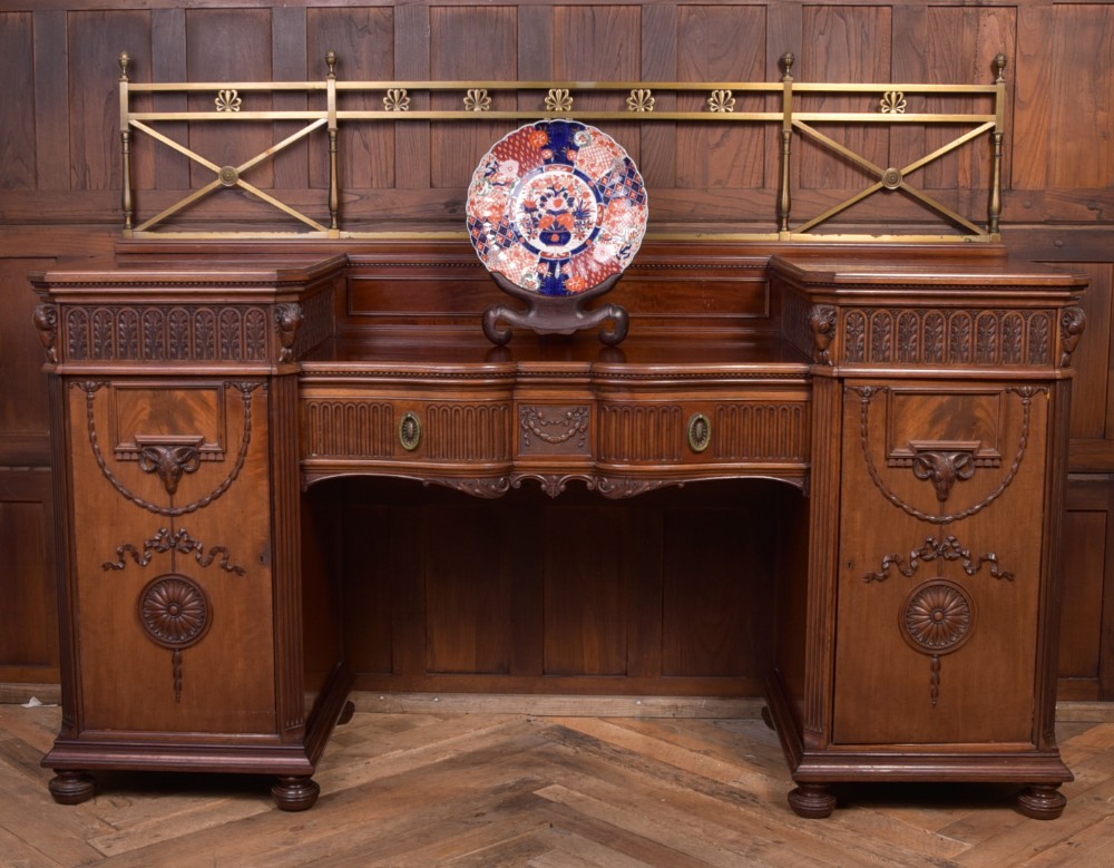 Exhibition Quality Adams Style Pedestal Sideboard by Maple of London  