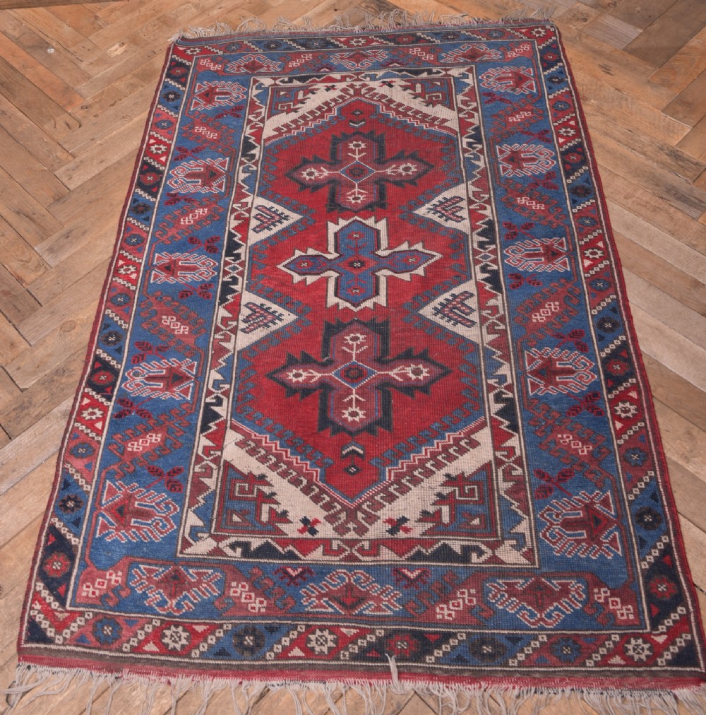 Antique Hand made wool rug