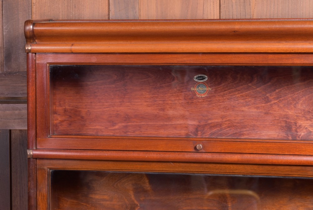 Edwardian Mahogany 6 sectioned Globe Wernicke bookcase View III