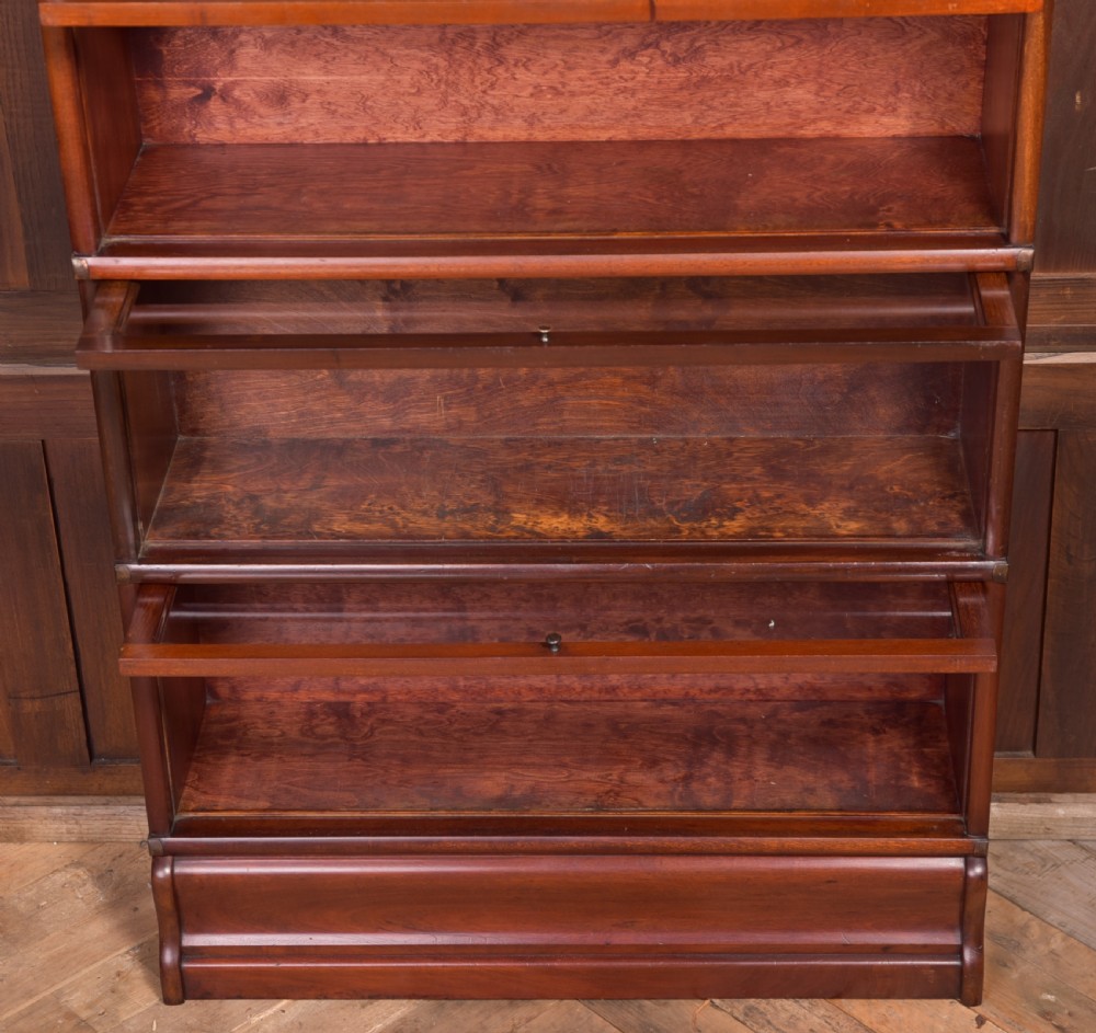 Edwardian Mahogany 6 sectioned Globe Wernicke bookcase View X