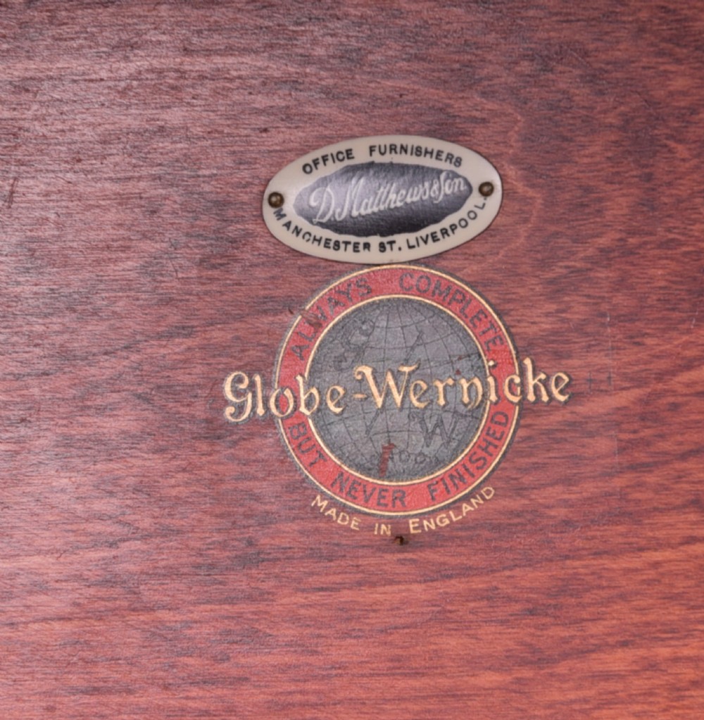Edwardian Mahogany 6 sectioned Globe Wernicke bookcase View XI