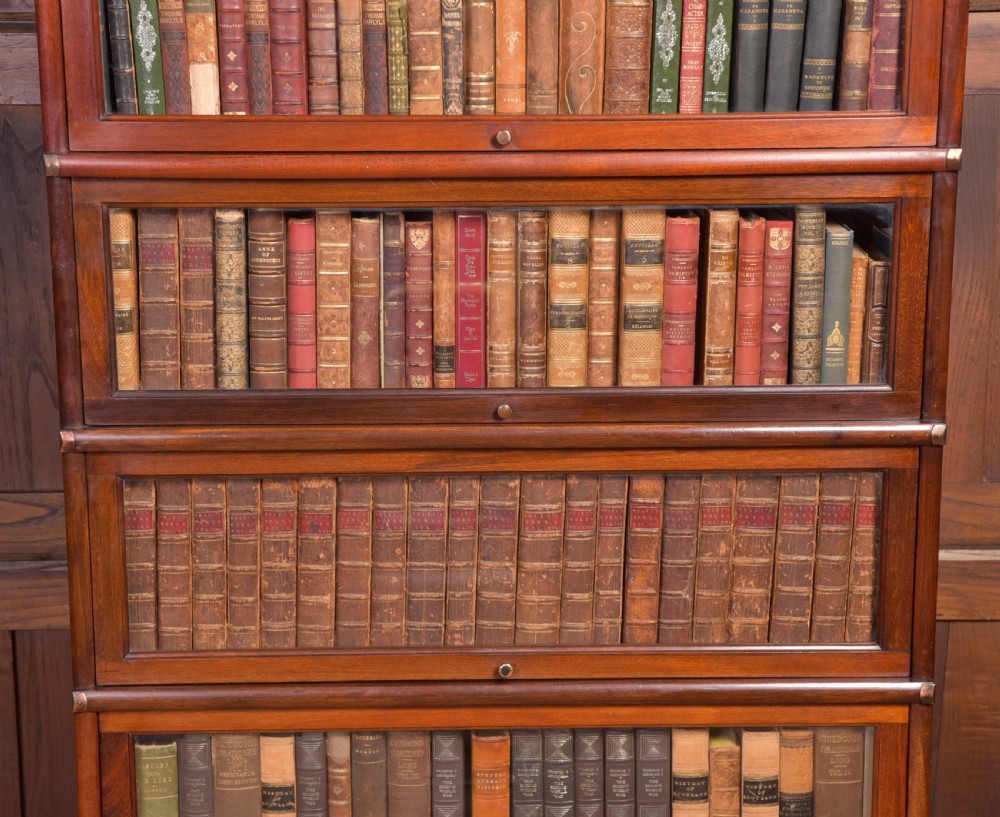 Edwardian Mahogany 6 sectioned Globe Wernicke bookcase View XVII