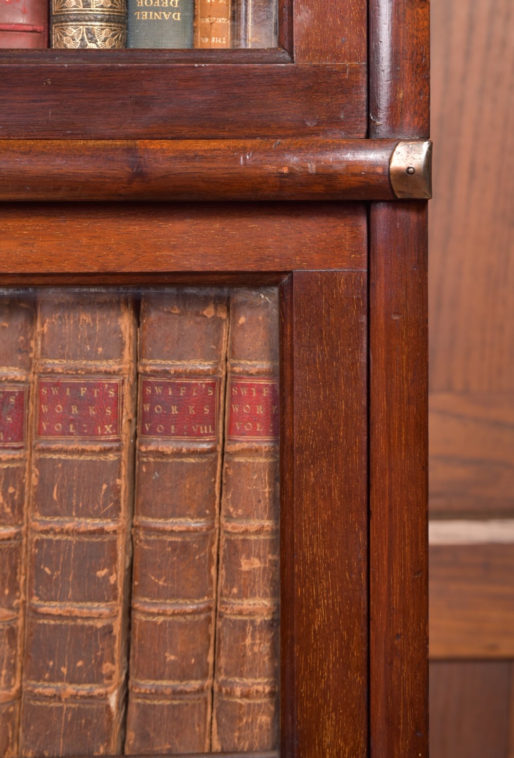 Edwardian Mahogany 6 sectioned Globe Wernicke bookcase View XIX