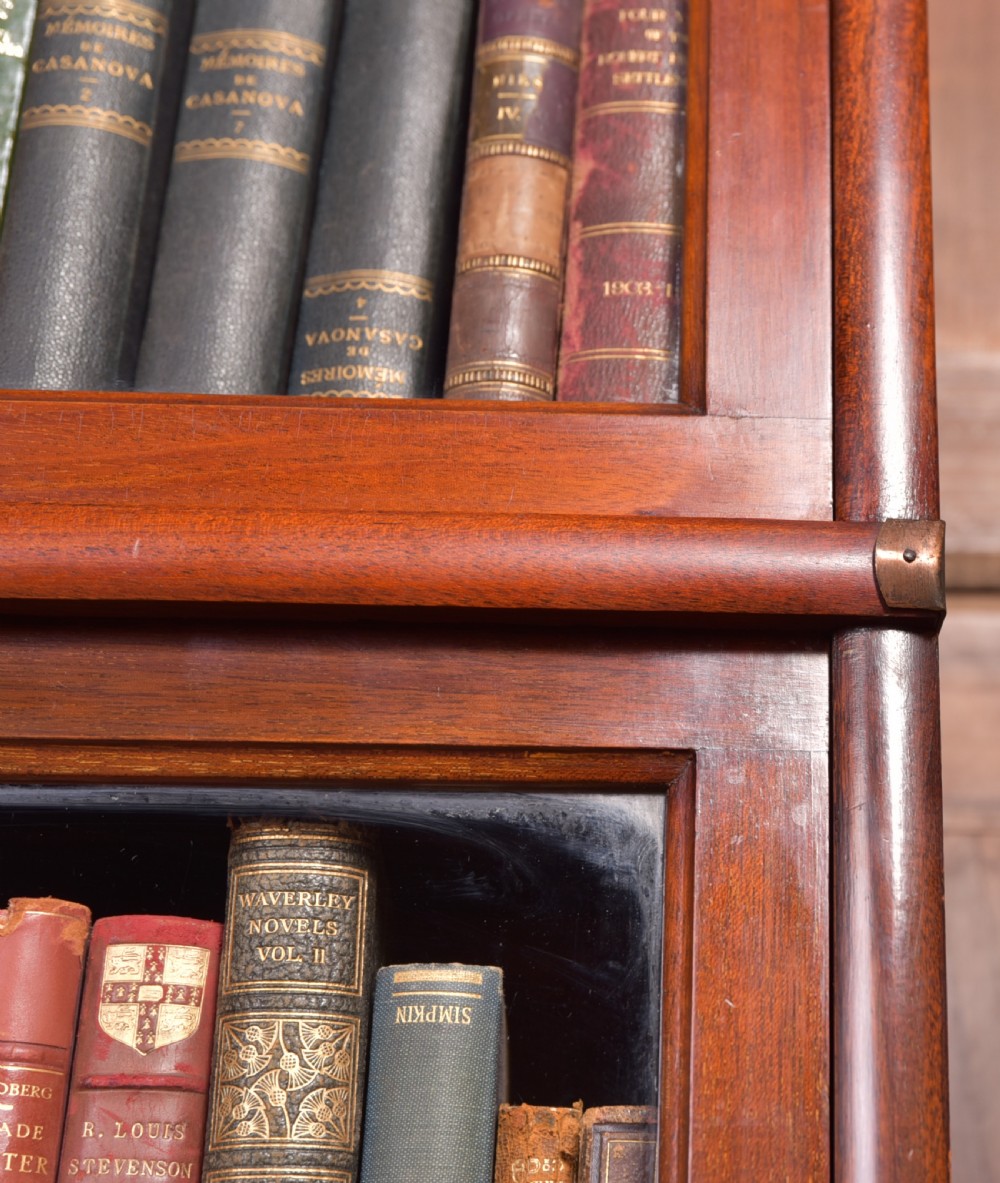 Edwardian Mahogany 6 sectioned Globe Wernicke bookcase View XX